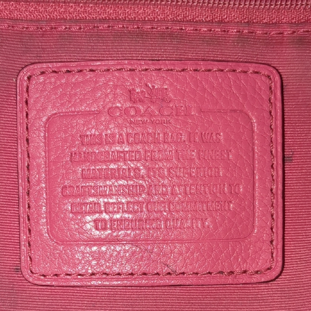 🔥HOTT💖 - Coach Pink Ava Pebble 2- Way Leather Tote🔥 - Picture 10 of 16